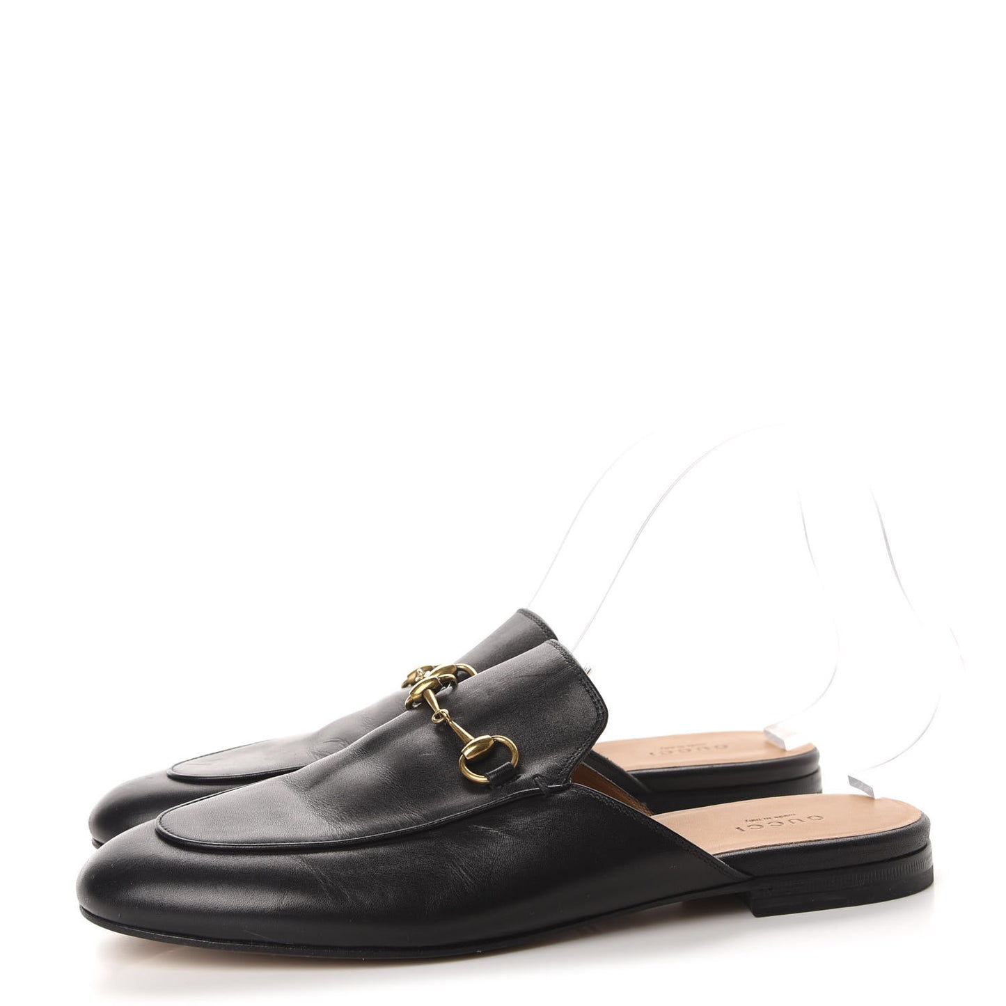 Calfskin Womens Princetown Slippers 40 Black