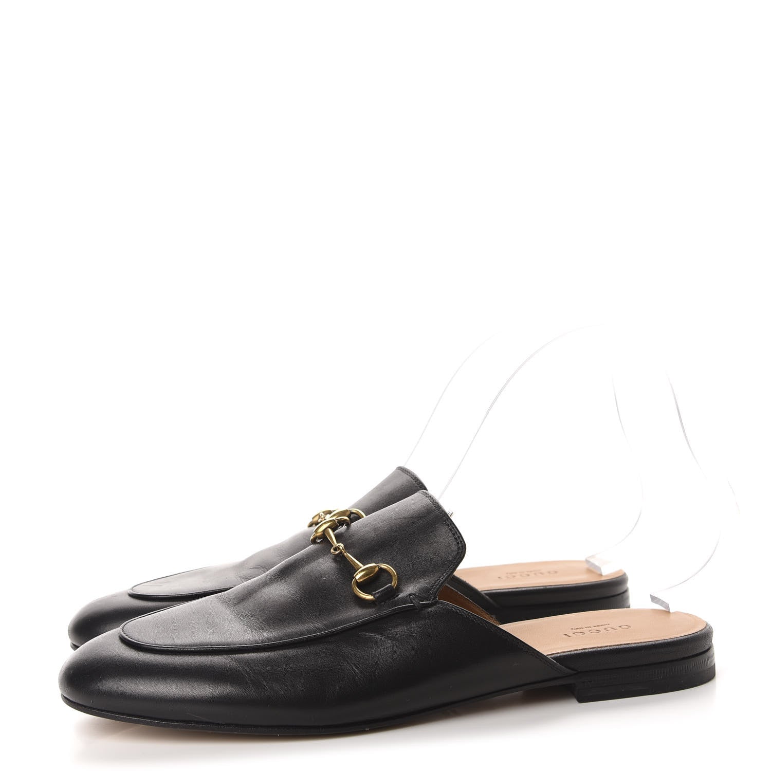 Gucci Calfskin Womens Princetown Slippers 40 Black 3 of 9