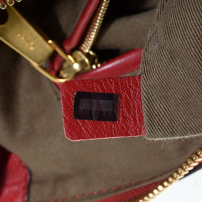 Chloe Calfskin Medium Marcie Satchel Garnet 8 of 10