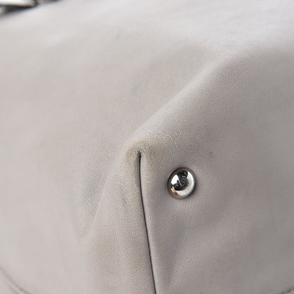 Miu Miu Vitello Soft Calfskin Shopping Tote Fumo 10 of 21