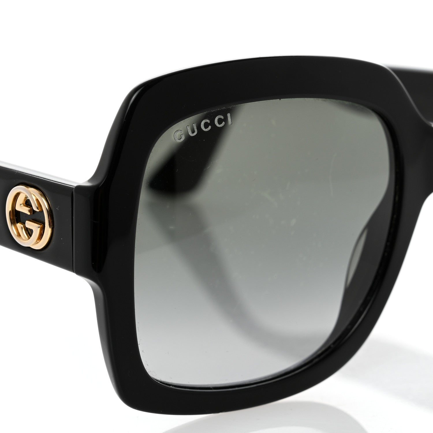 Gucci Acetate Square Frame Sunglasses GG0036S Black 7 of 8