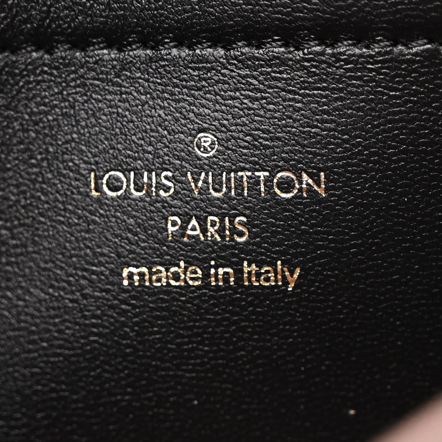 Lambskin Embossed Monogram Pochette Coussin Black