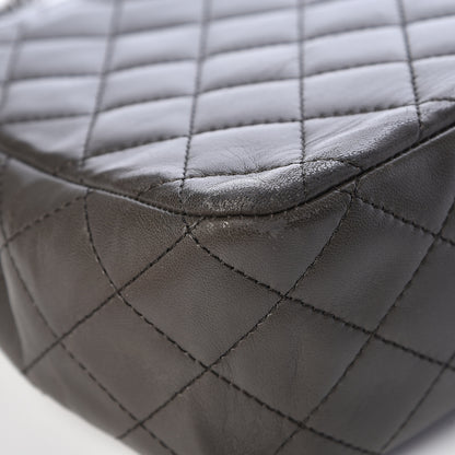 Chanel Lambskin Quilted Elementary Chic Flap Grey 10 of 18
