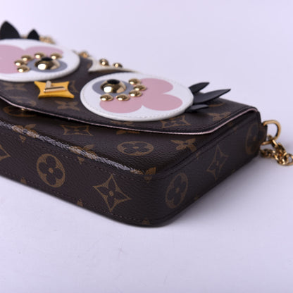 Louis Vuitton Monogram Lovely Birds Pochette Felicie Chain Wallet 10 of 12