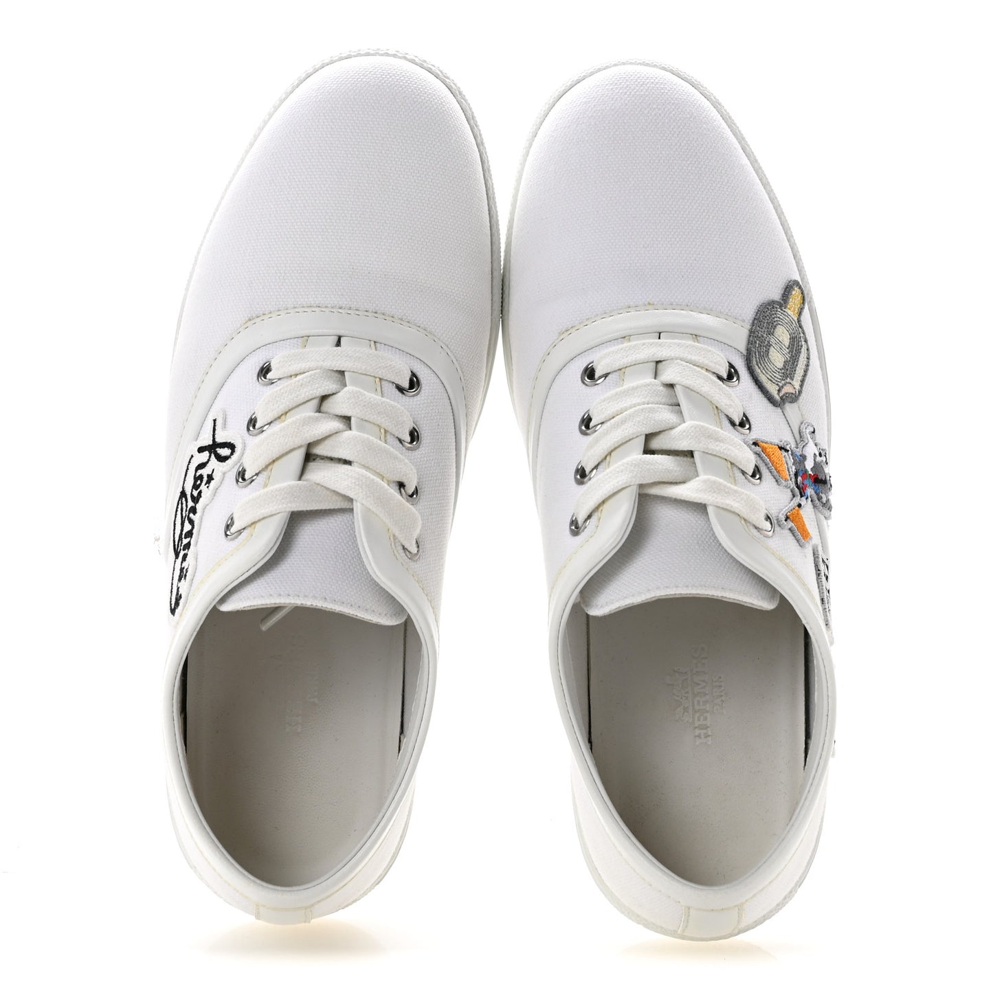 Canvas Embroidered Innocent Sneakers 37.5 White