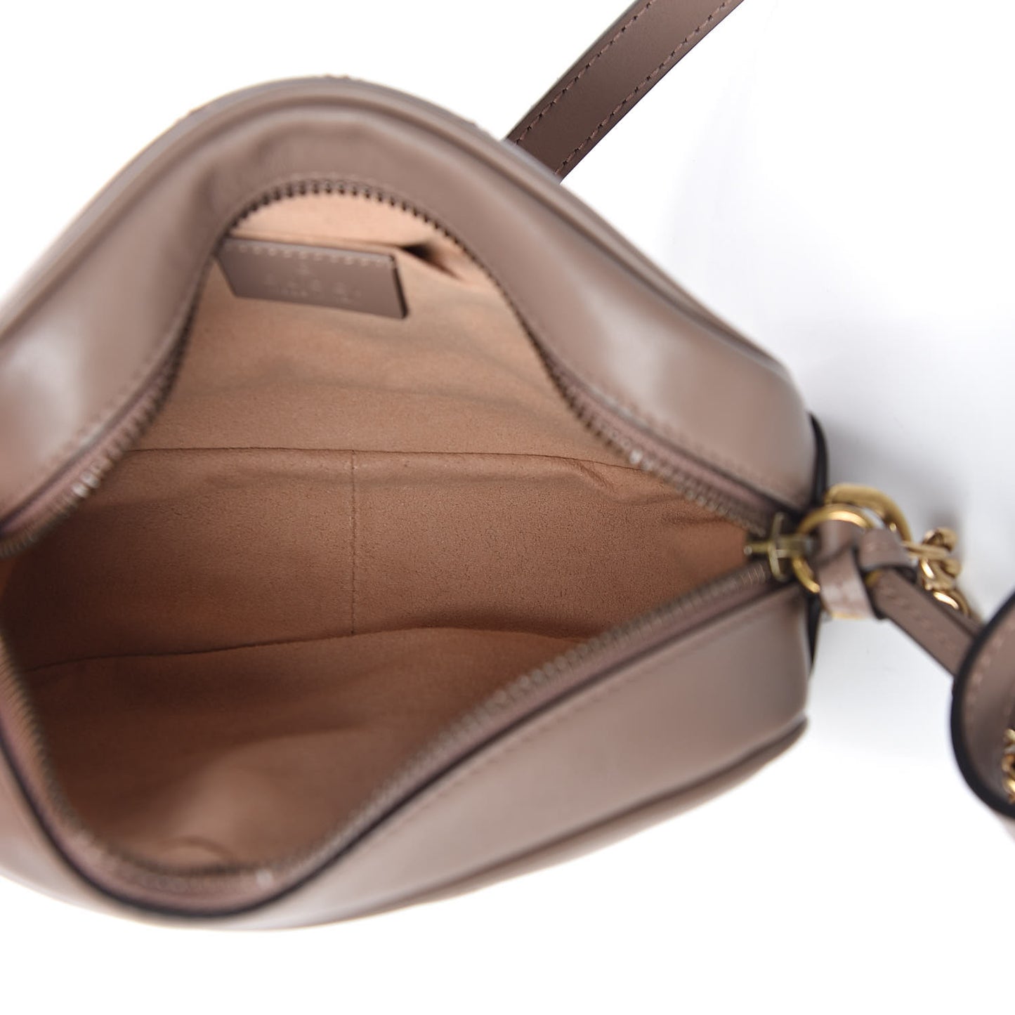 Calfskin Matelasse Mini GG Marmont Chain Shoulder Bag Nude