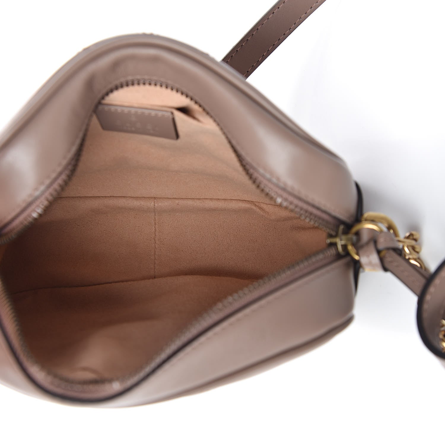 Gucci Calfskin Matelasse Mini GG Marmont Chain Shoulder Bag Nude 7 of 10