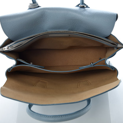MCM Grained Calfskin Medium Milla Tote Sky Blue 5 of 12