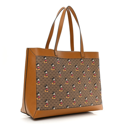 Gucci X DISNEY Mini Vintage GG Supreme Monogram Mickey Mouse Large Shopping Tote Beige Vintage Sun Oil 4 of 11