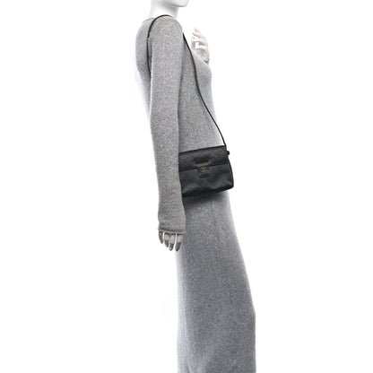 Chanel Satin Quilted Crystal CC Square Flap Grey 2 of 13