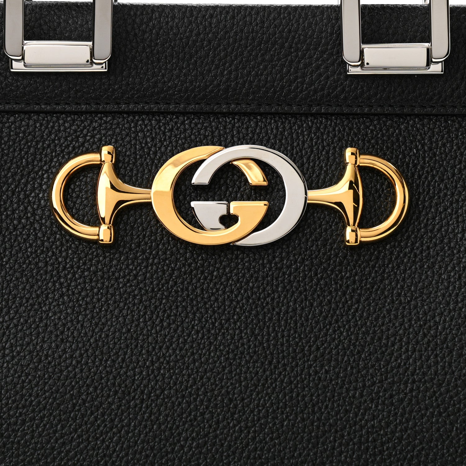 Gucci Grainy Calfskin Small Zumi Top Handle Bag Black 7 of 9