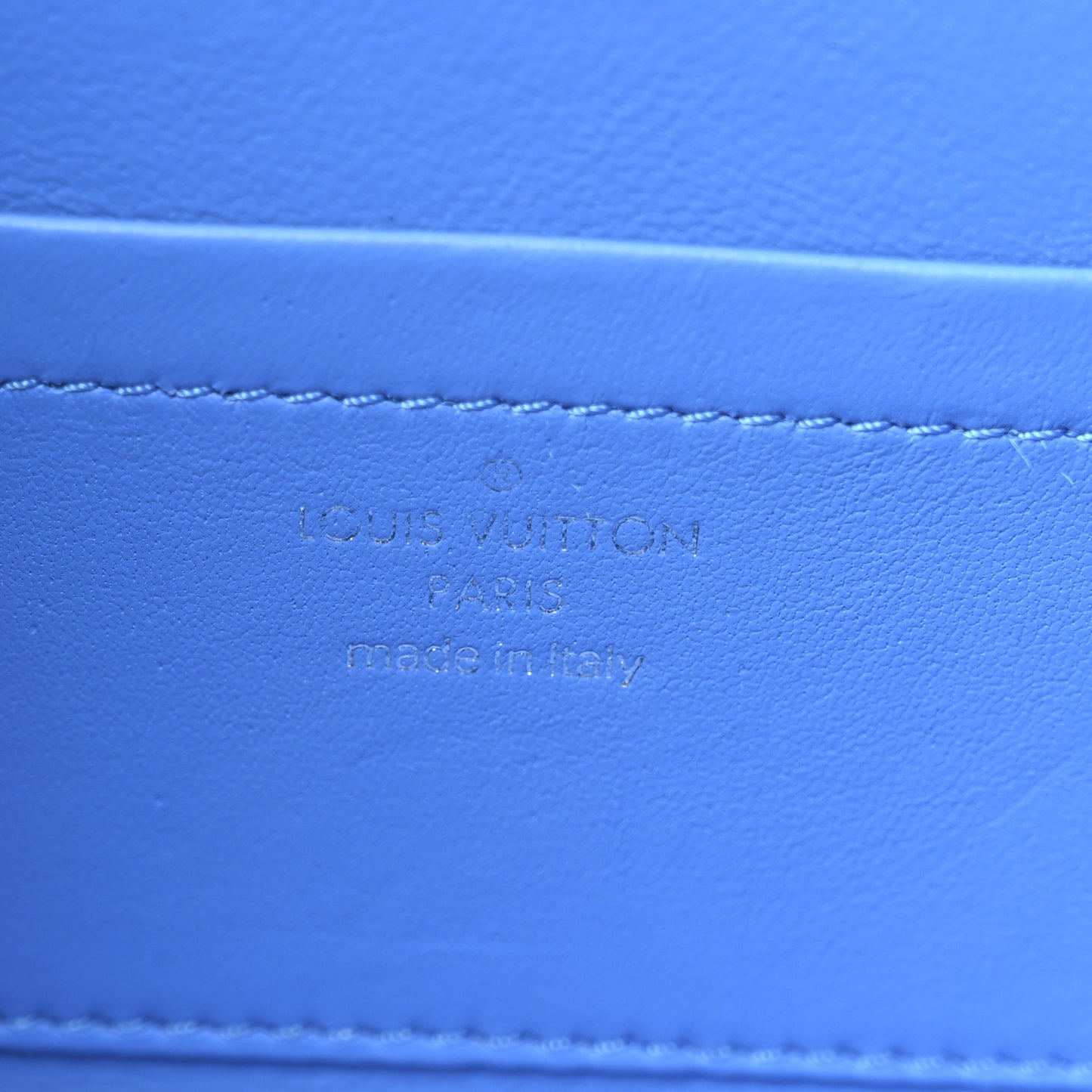 Epi Bleecker Box Indigo Coquelicot