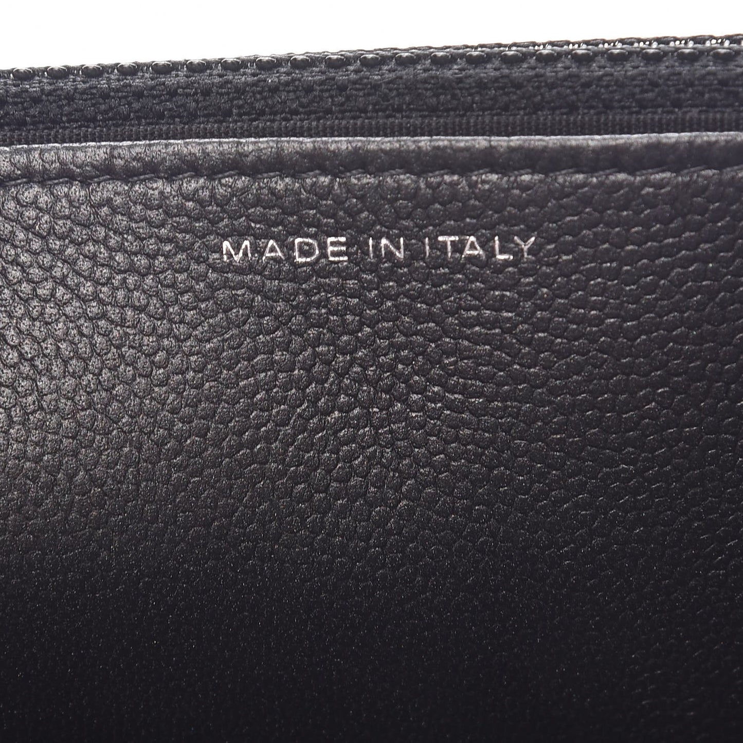 Caviar Quilted Boy Wallet On Chain WOC So Black
