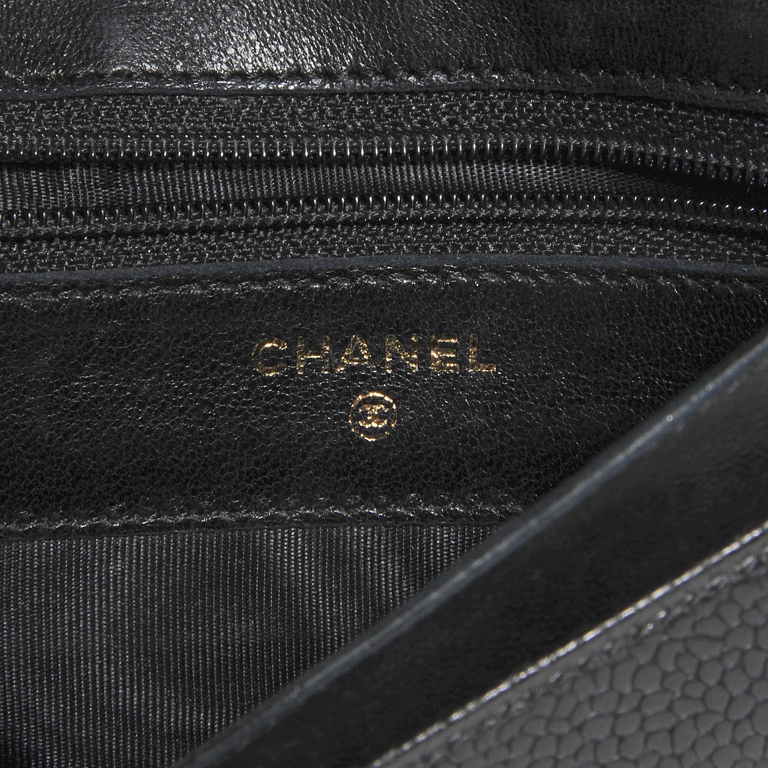 Chanel Caviar Timeless CC Card Holder Wallet Black 5 of 8