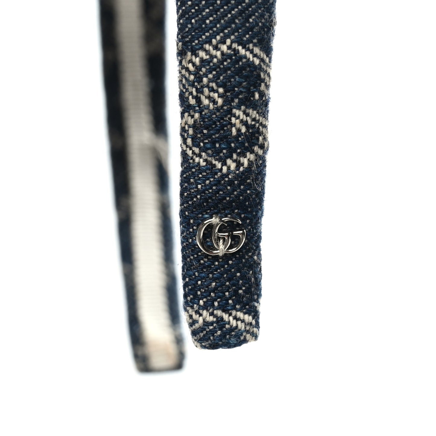 Denim Monogram Headband