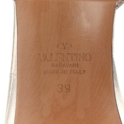 Valentino Garavani Metallic Nappa Rockstud 35/75mm Platform Sandals 39 Skin 15 of 15