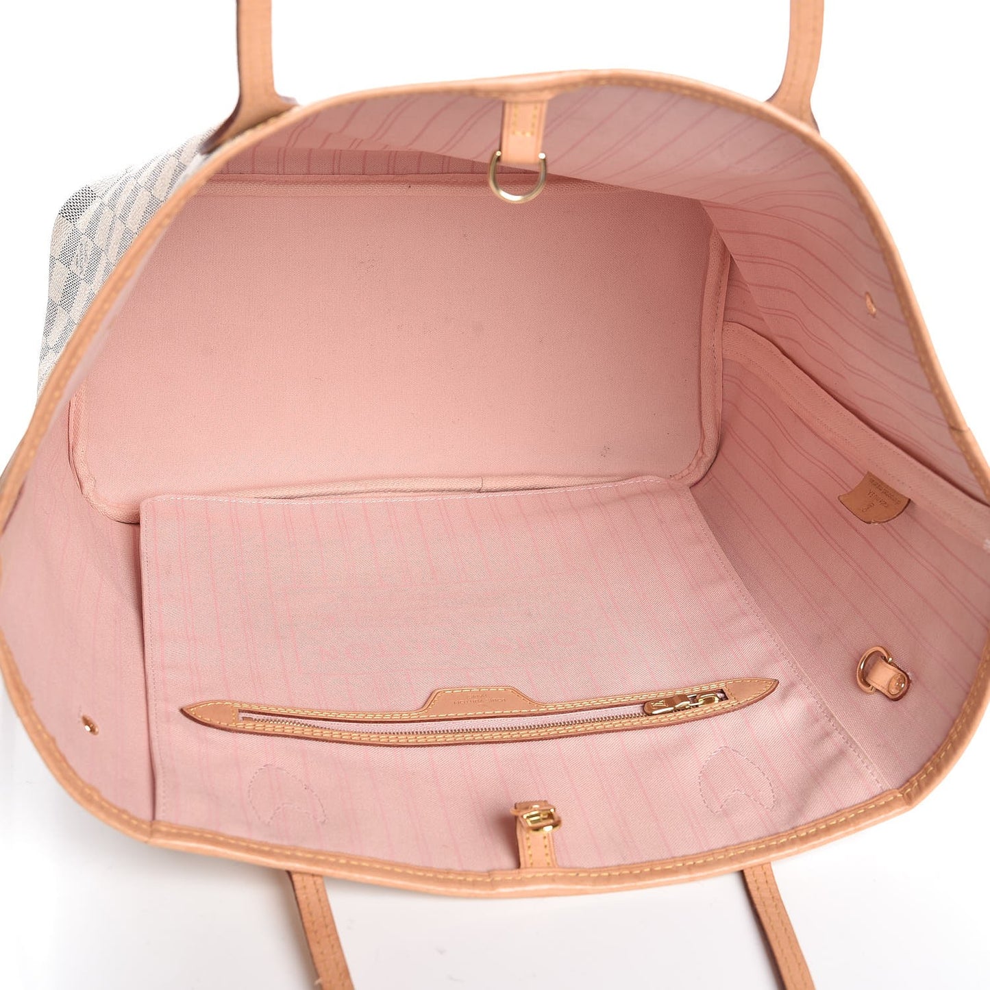Damier Azur Neo Neverfull MM Rose Ballerine