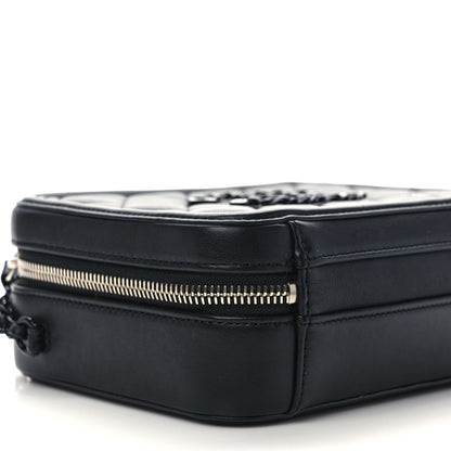 Chanel Lambskin Quilted Small CC Filigree Vanity Case Black 8 of 9