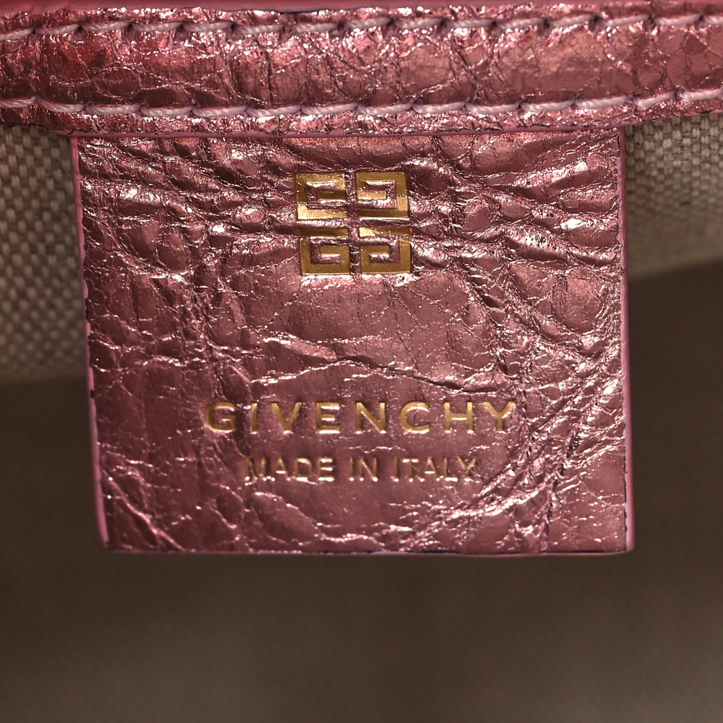 Laminated Lambskin Mini Antigona Silk Pink