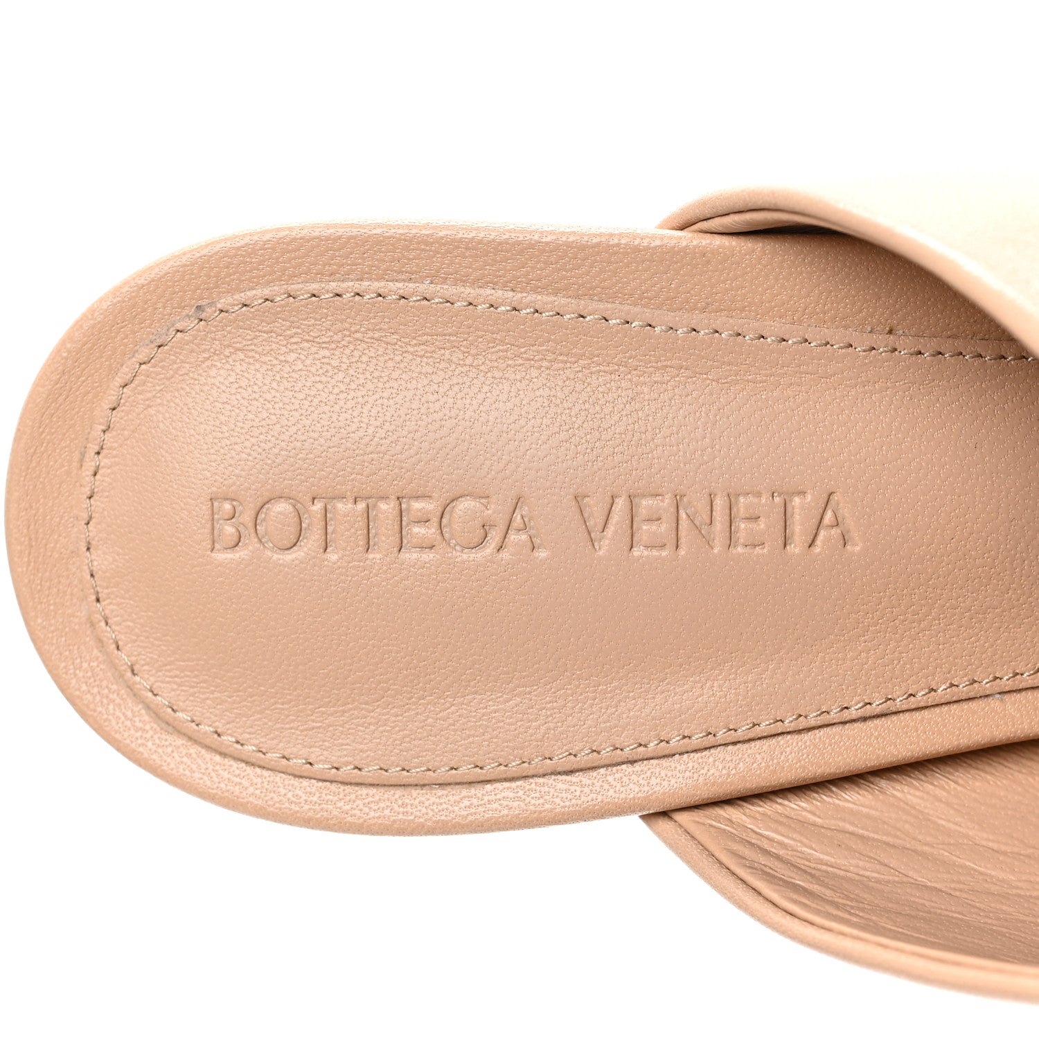 Bottega Veneta Lambskin Knot Mule Sandals 40 Cipria 5 of 7