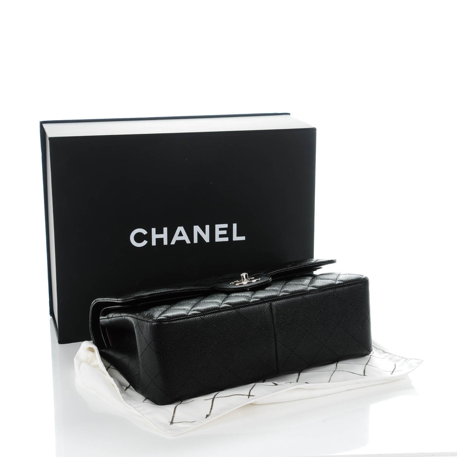 Chanel Caviar Quilted Jumbo Double Flap Black 4 of 8