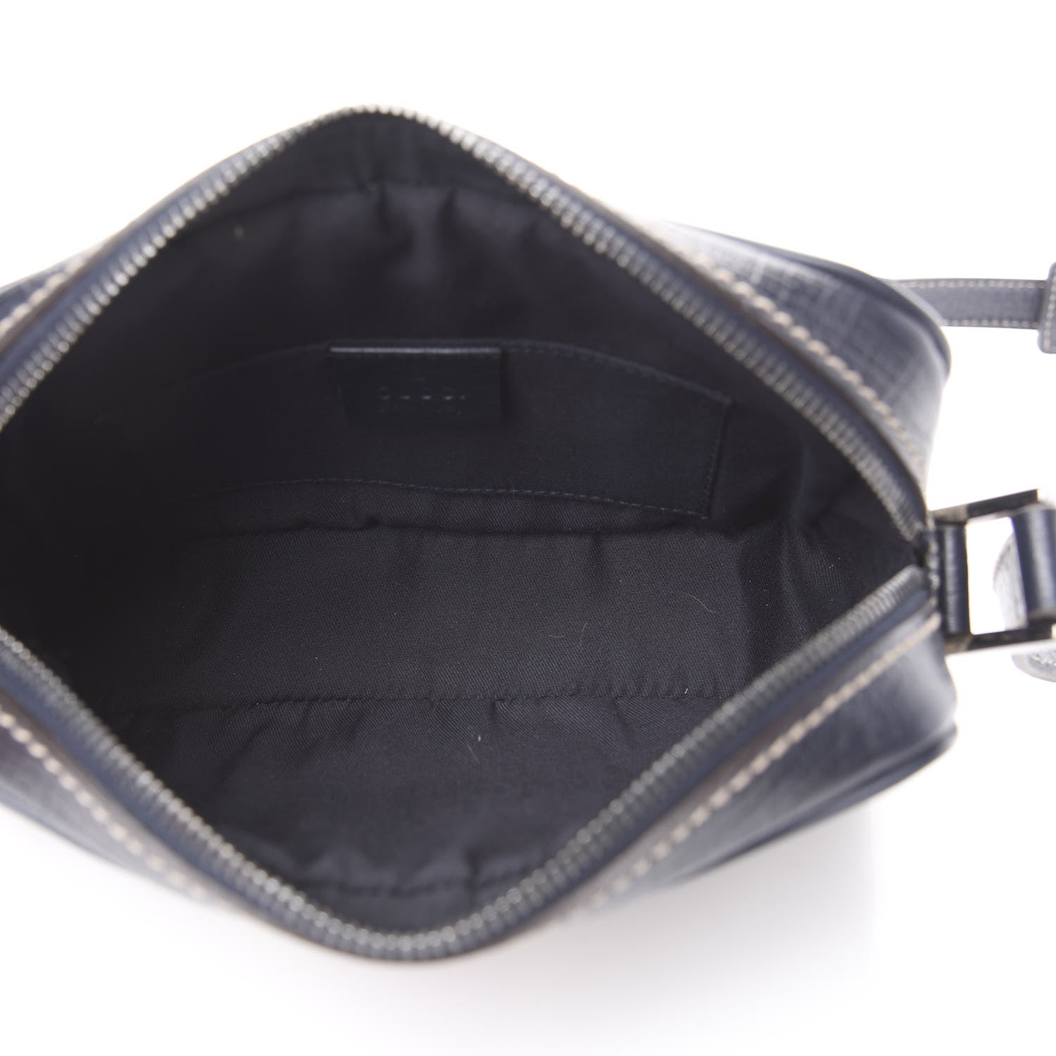 Gucci GG Supreme Monogram Web Small Shoulder Bag Navy 4 of 12