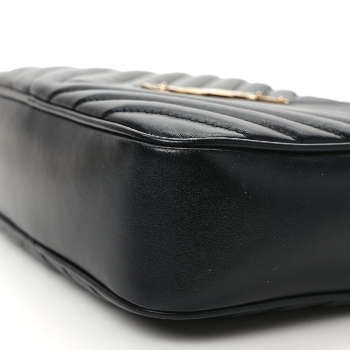 Calfskin Matelasse Monogram Lou Camera Bag Black