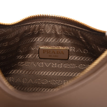 Prada Saffiano Re-Edition 2005 Shoulder Bag Cammeo Beige 8 of 10