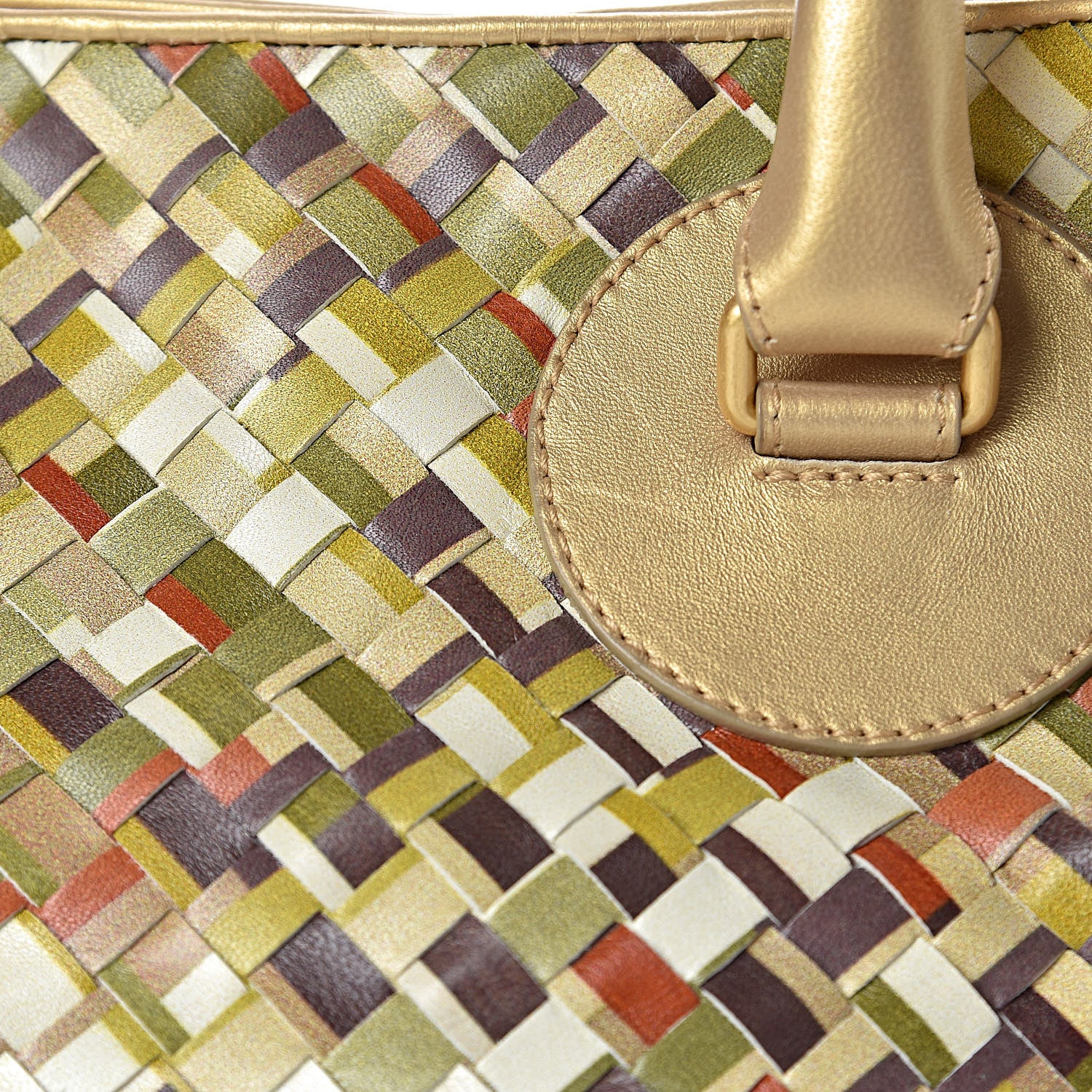 Bottega Veneta Nappa Intrecciato Satchel Multicolor 16 of 16