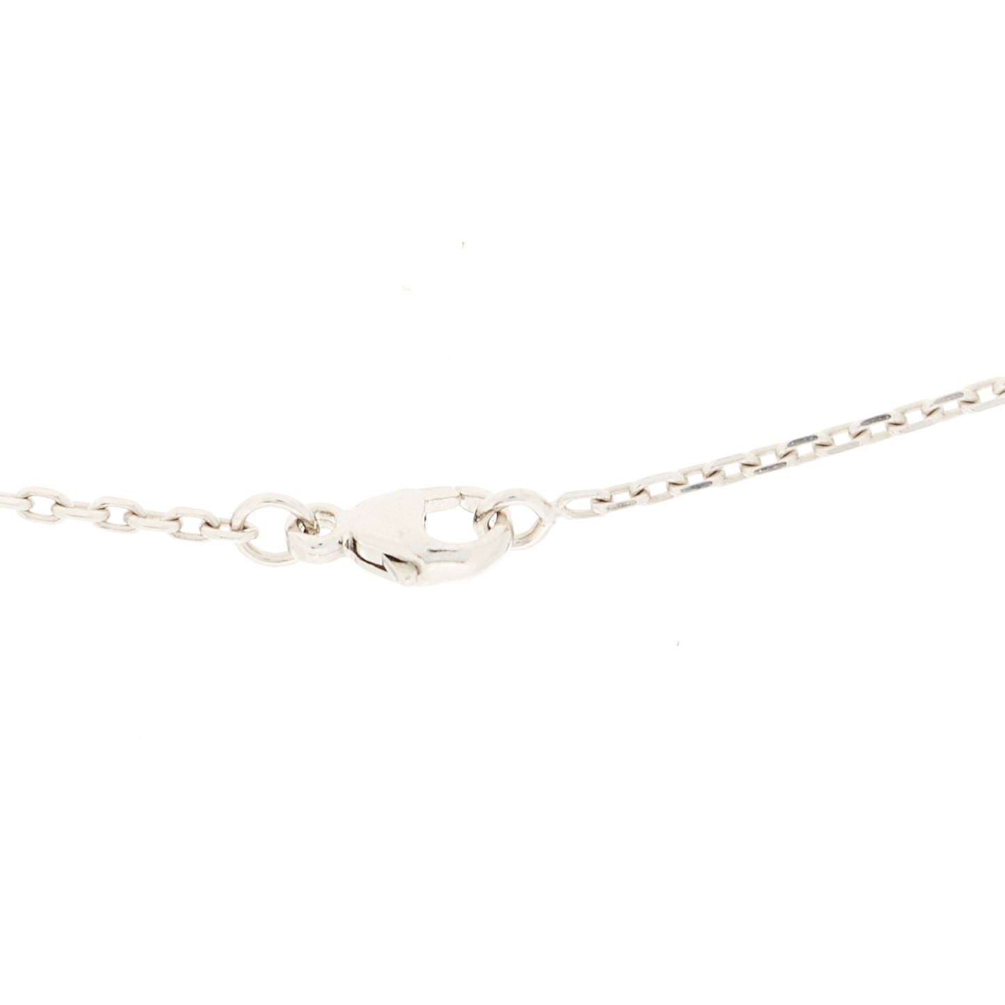 Lacquered Palladium Pop H Pendant Necklace Black