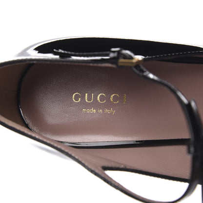 Gucci Patent Beverly T-Strap High Heel Pumps 40 Black 7 of 9
