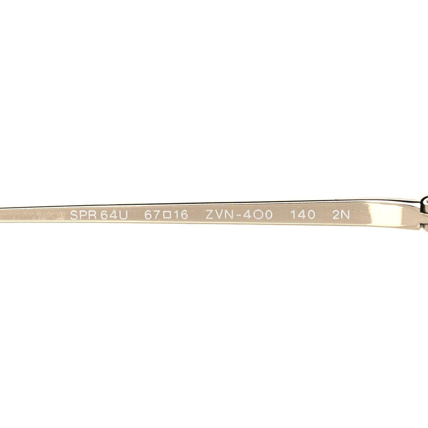 Prada Cat Eye Sunglasses SPR 64U Gold 6 of 6