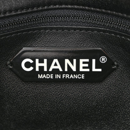 Chanel Lambskin Quilted 3 Pocket Accordion Flap Black 6 of 10
