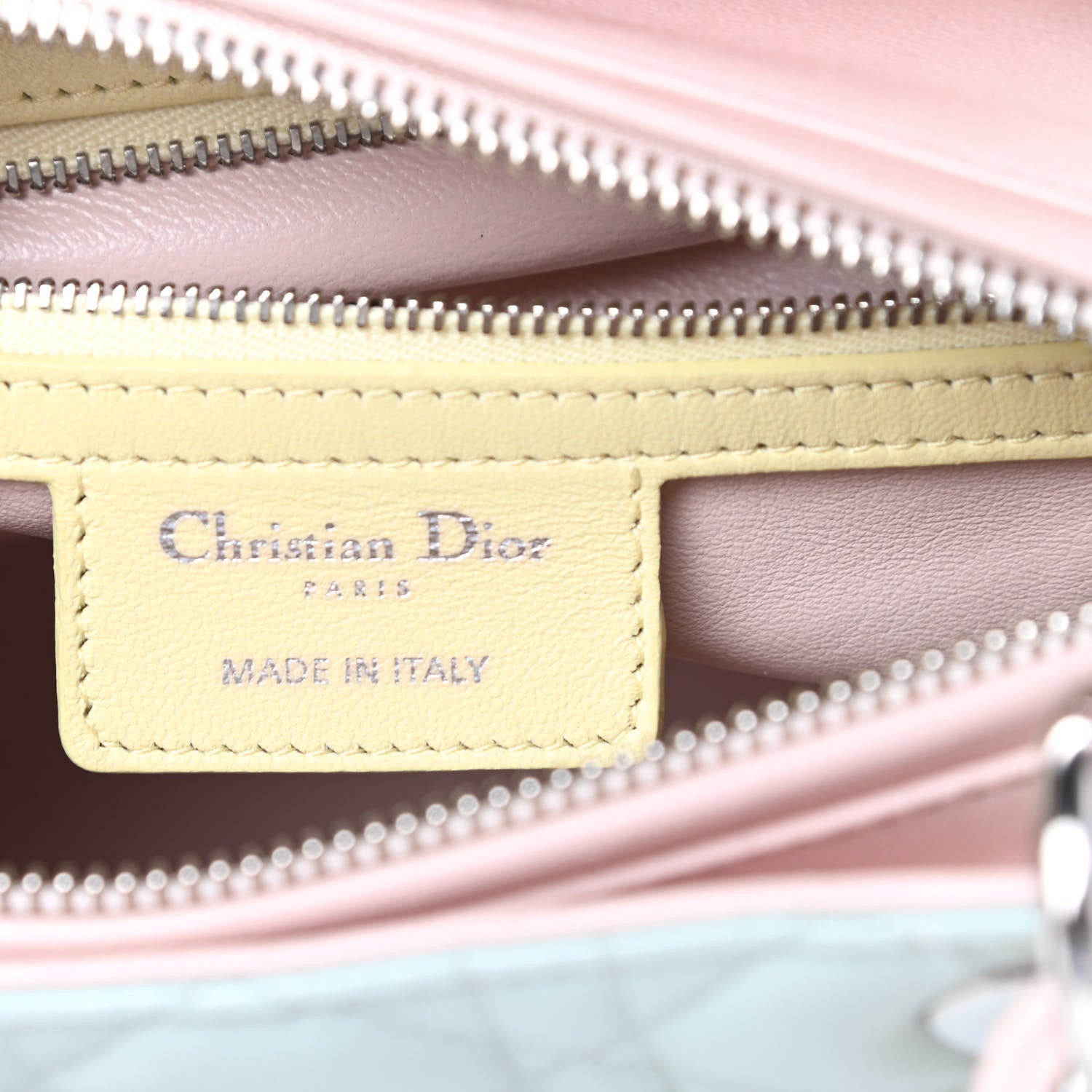 Christian Dior Lambskin Cannage Medium Tri-Color Lady Dior Multicolor 6 of 15