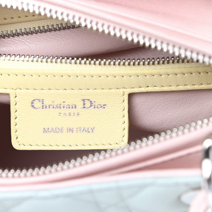 Christian Dior Lambskin Cannage Medium Tri-Color Lady Dior Multicolor 6 of 15