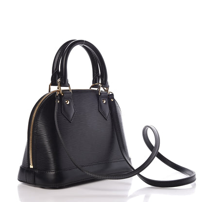 Louis Vuitton Epi Blooming Flowers Alma BB Black 4 of 8