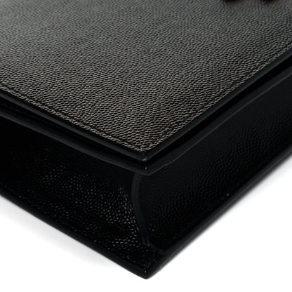Saint Laurent Grain De Poudre Classic Monogram Kate Clutch Black 7 of 7