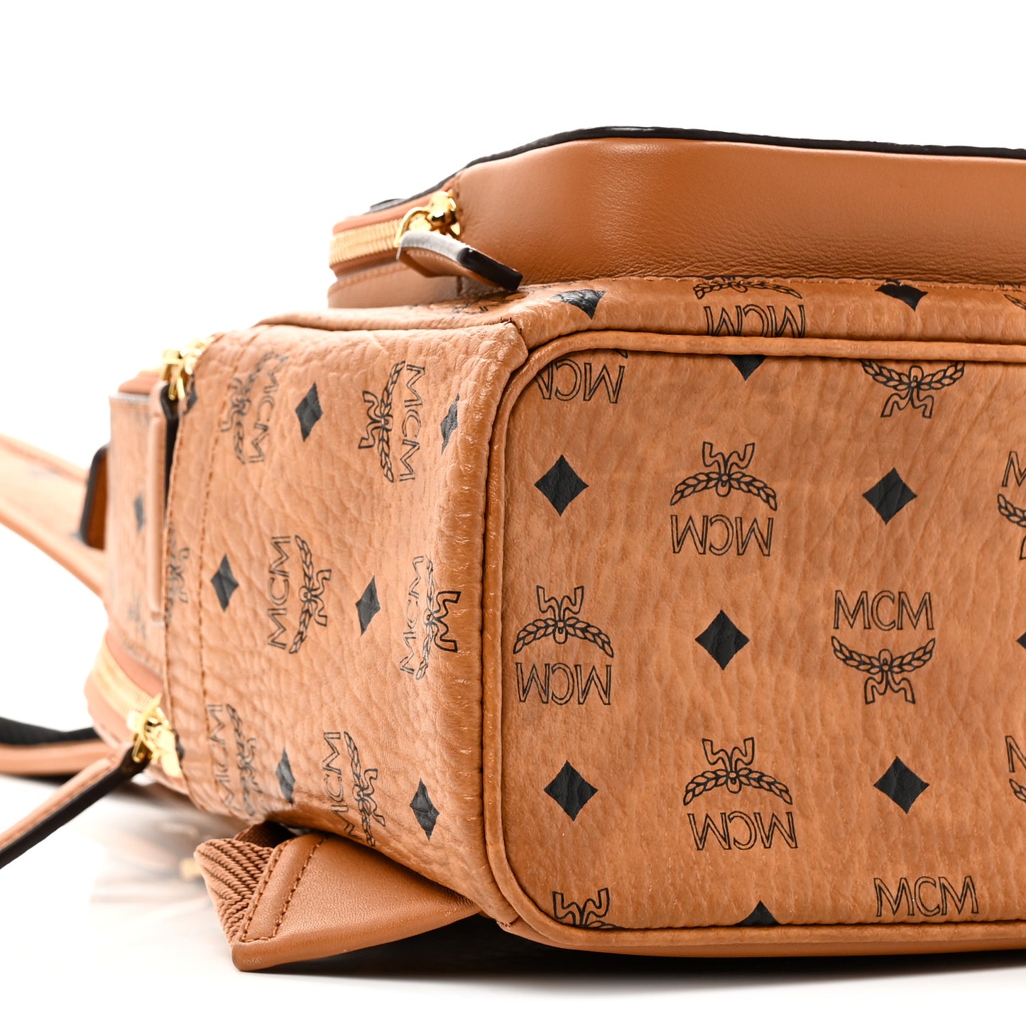 Visetos Mens Medium Stark Backpack Cognac