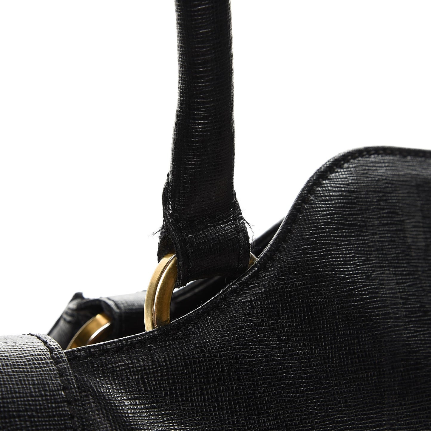 Vitello Elite Chameleon Shopper Tote Black