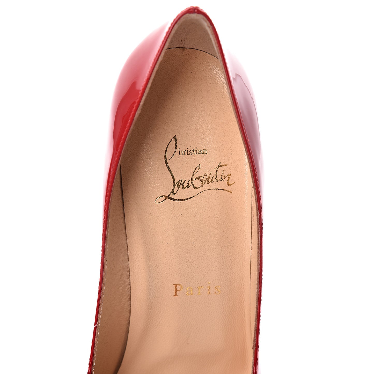 Patent Calfskin Decollete 554 100 Pumps 36.5 Red