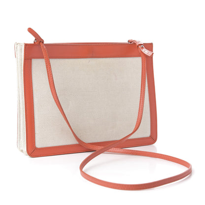 Balenciaga Cotton Canvas Pochette Crossbody Bag Orange 3 of 15