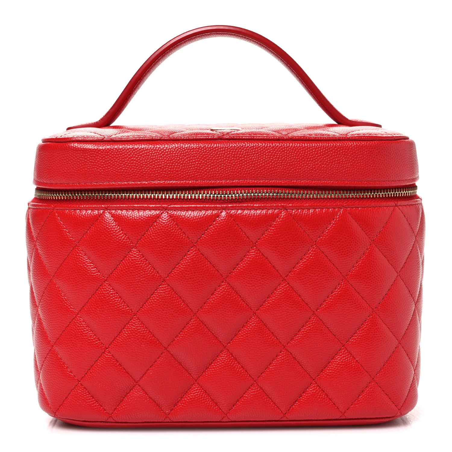 Chanel Caviar Quilted Large Vanity Pouch Red 1 of 7