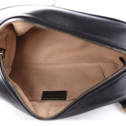 Gucci Calfskin Matelasse Small GG Marmont Chain Shoulder Bag Black 5 of 10