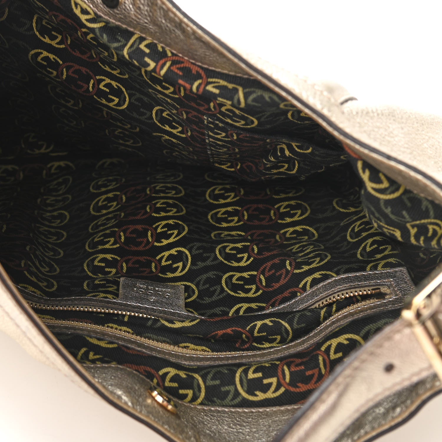 Gucci Calfskin Medium Britt Hobo Platinum 5 of 11