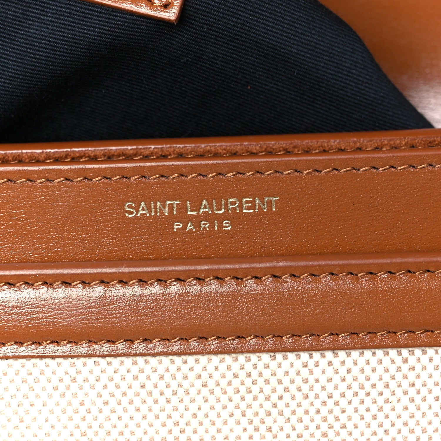 Saint Laurent Canvas Calfskin Classic Monogram Cassandra Natural Beige Brick 8 of 11
