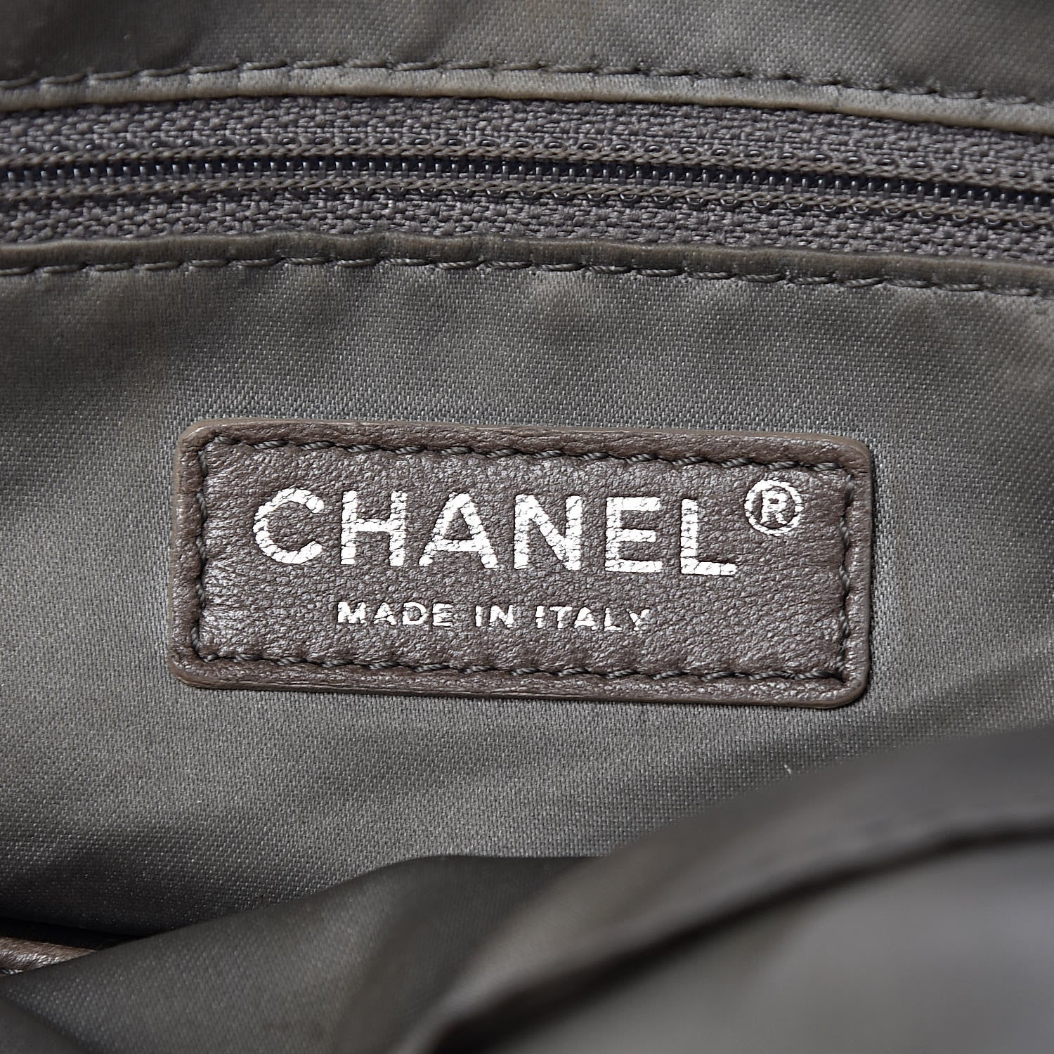 Chanel Distressed Lambskin Large Lady Braid Satchel Dark Grey 7 of 17
