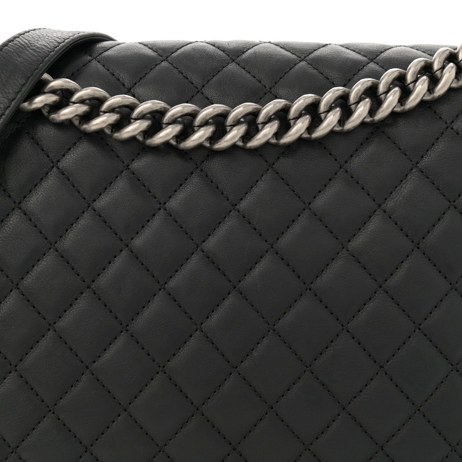 Chanel Calfskin Quilted Large Boy Flap Black 8 of 13