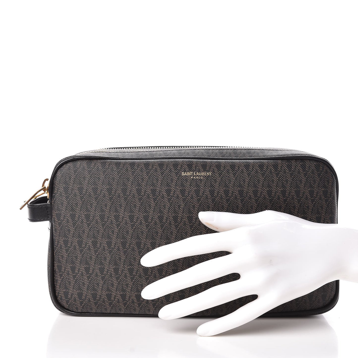 Toile Classic Monogram Wash Bag Black Lino