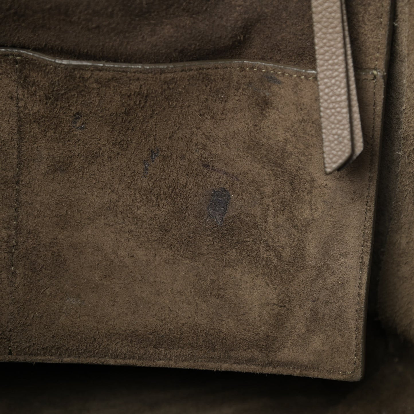 Soft Grained Calfskin Small Belt Cabas Phantom Taupe