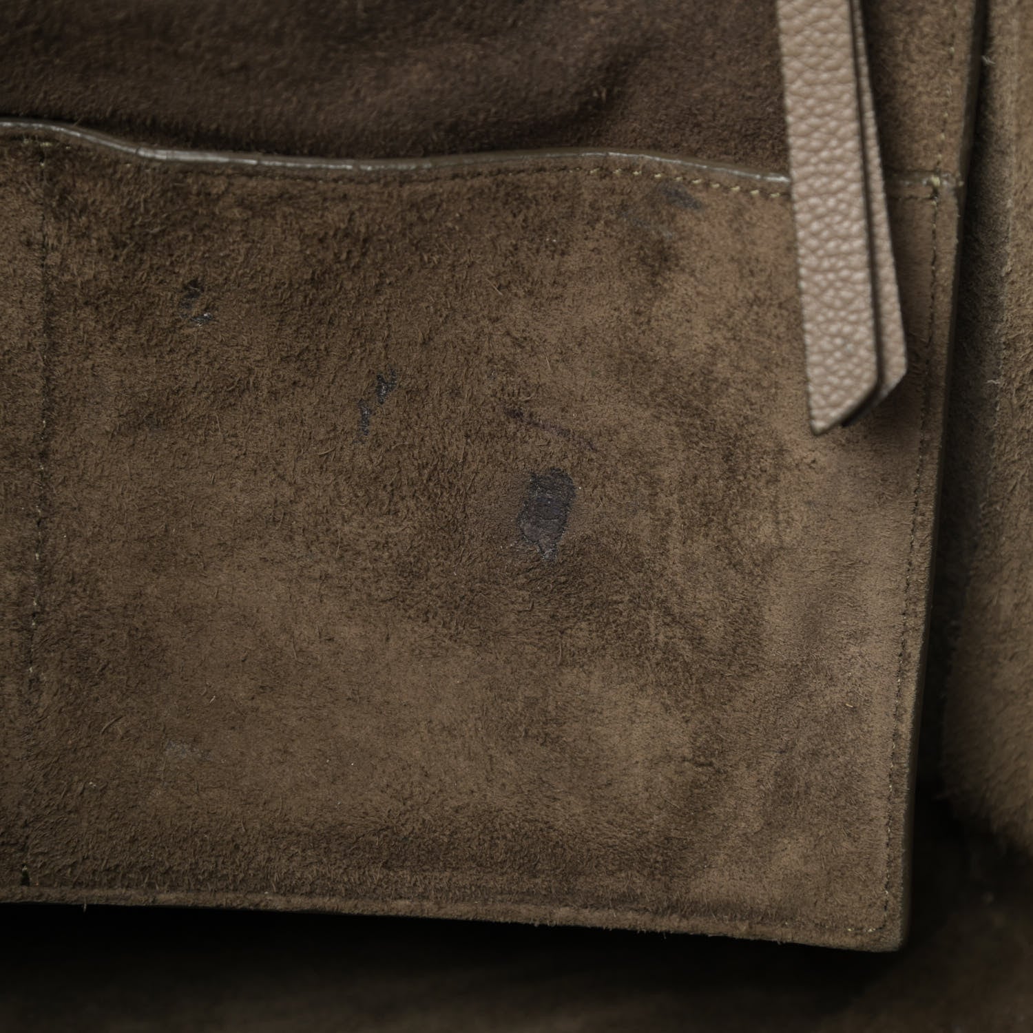 Celine Soft Grained Calfskin Small Belt Cabas Phantom Taupe 5 of 5